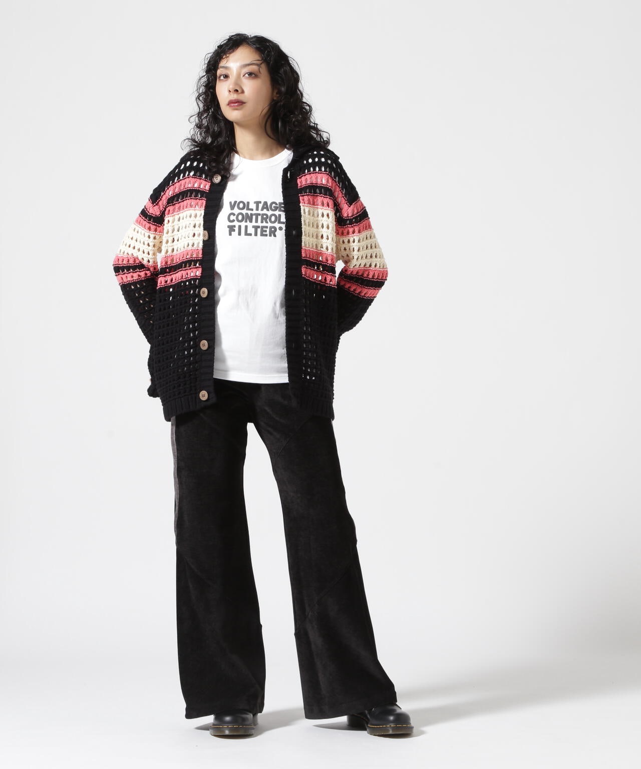 VOLTAGE CONTROL FILTER/ヴォルテージコントロールフィルター/BIAS VELVET FLARE PANTS