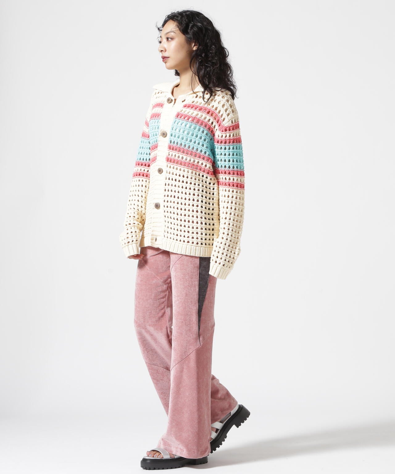 VOLTAGE CONTROL FILTER/ヴォルテージコントロールフィルター/BIAS VELVET FLARE PANTS