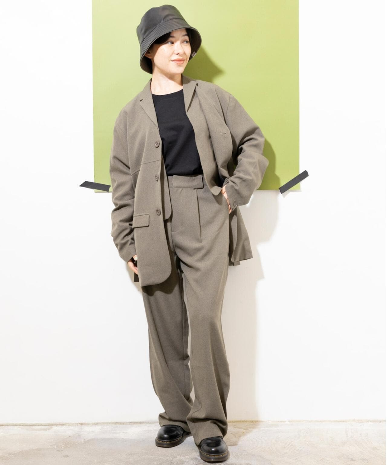 yipyip/イップイップ/1TUCK STRAIGHT TROUSER