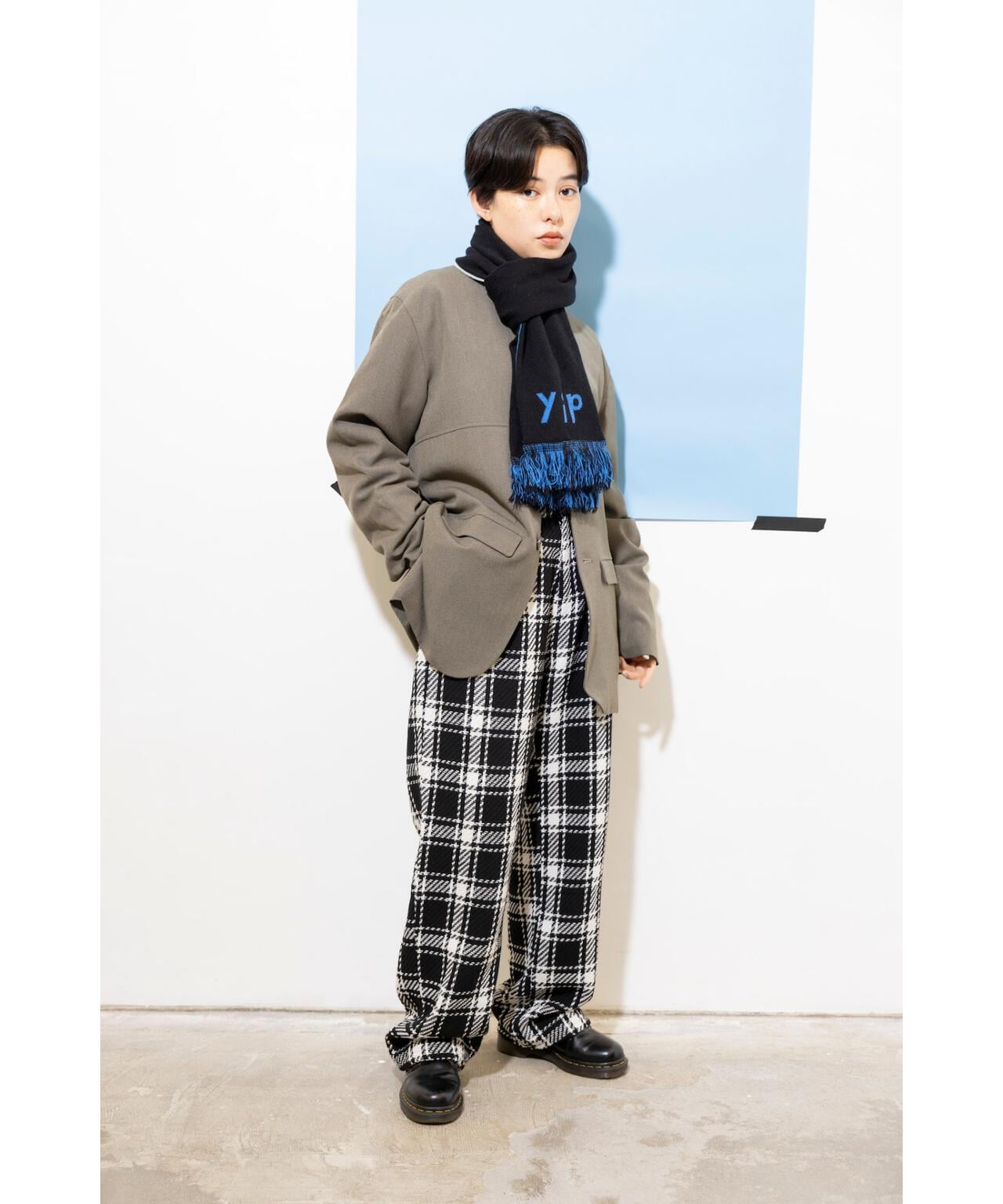 yipyip/イップイップ/PLAID CHECK WIDE PANTS