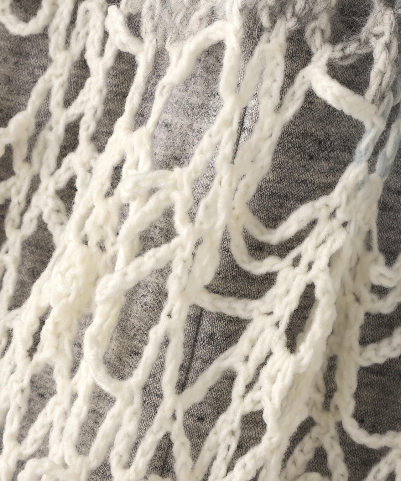 (un)decided/アンディサデッド/Complex Gradient Crochet Knit