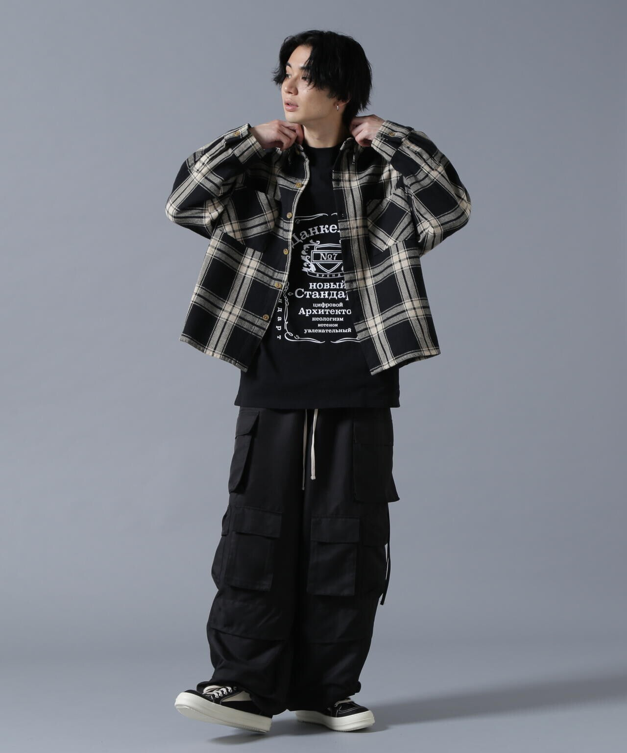 【WEB&DEPOT限定】DankeSchon/ダンケシェーン/COTTON FLANNEL CHECK SHIRT