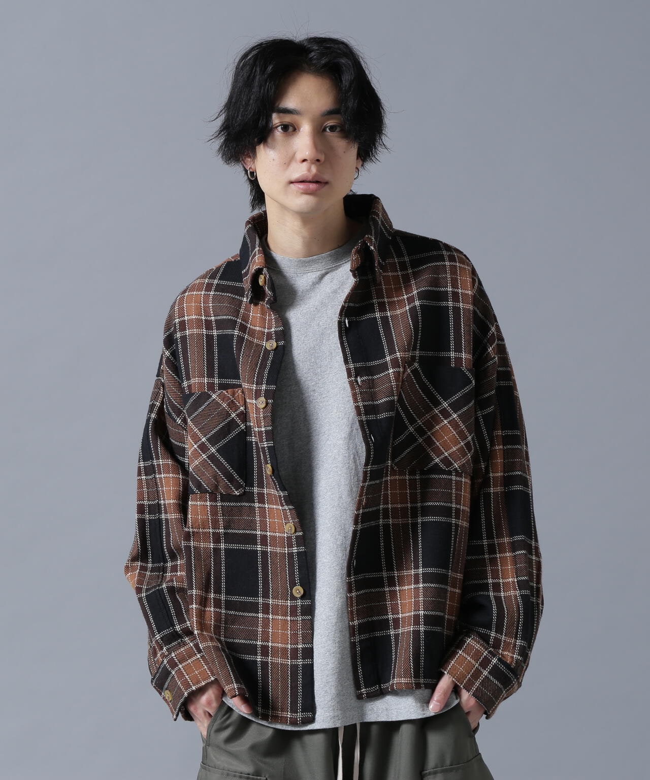 【WEB&DEPOT限定】DankeSchon/ダンケシェーン/COTTON FLANNEL CHECK SHIRT