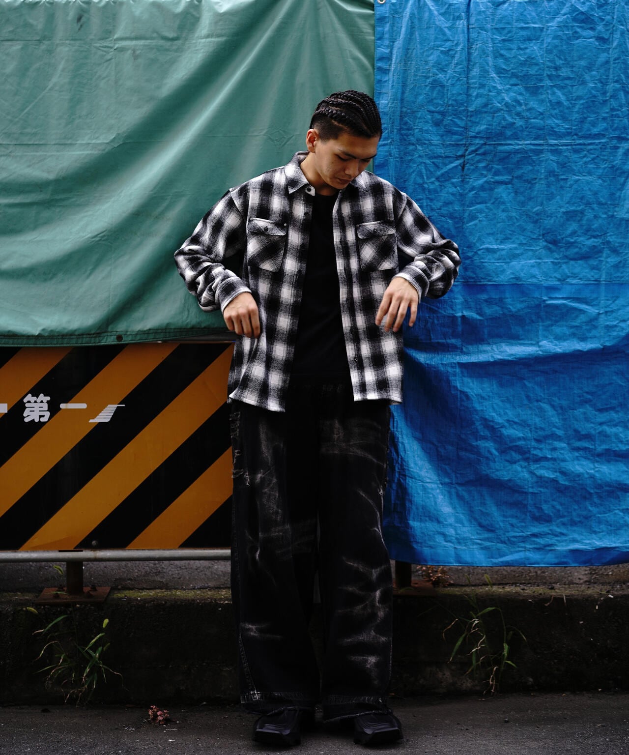 SUPPLIER/サプライヤー/【LHP EXCLUSIVE】Leather Patch Check Shirt