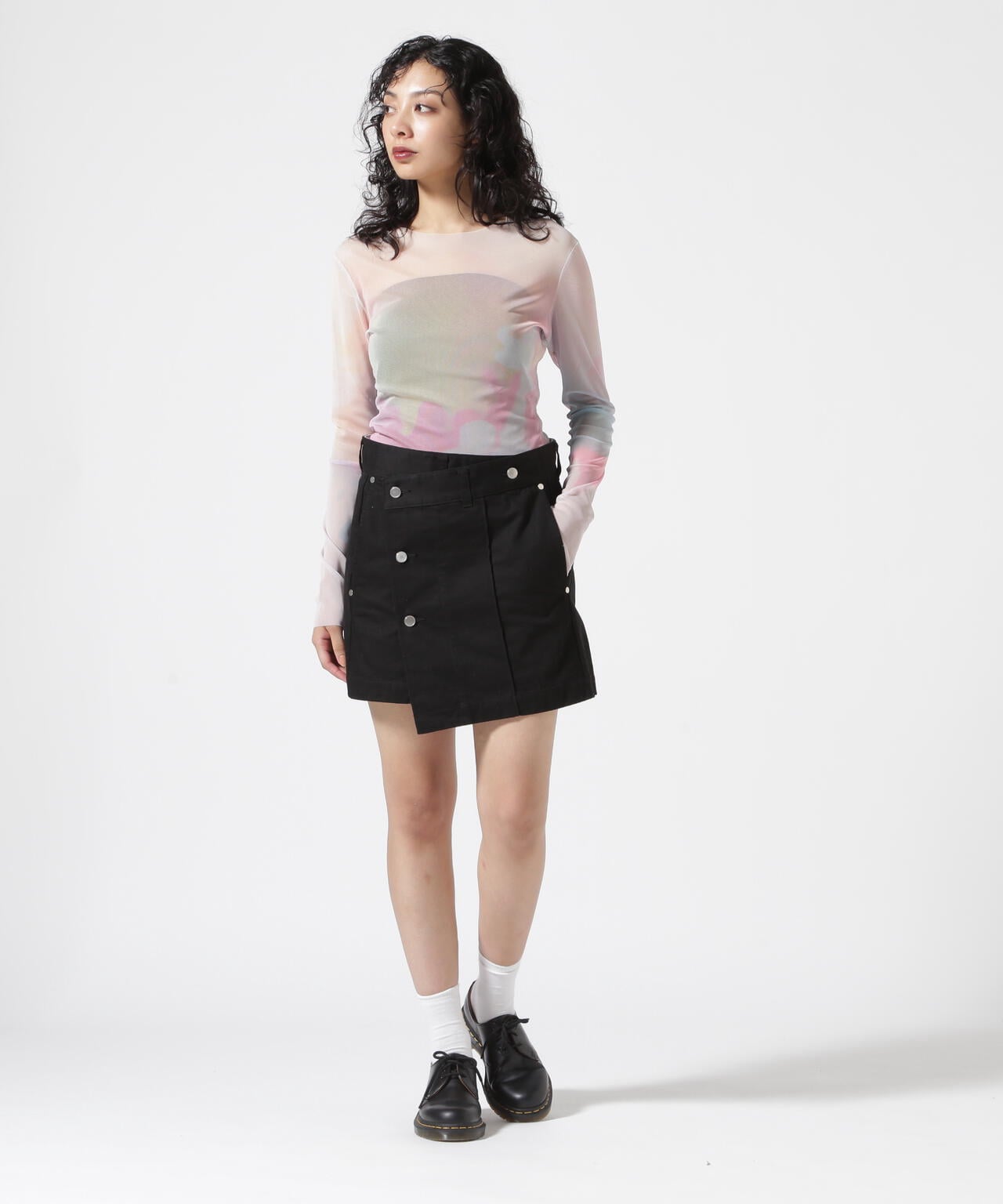 VOLTAGE CONTROL FILTER/ヴォルテージコントロールフィルター/MODIFIED CHINO WRAP SKIRT