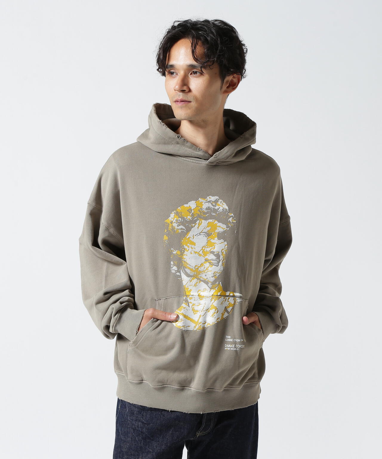 DankeSchon/ダンケシェーン/PIGMENT SWEAT HOODIE DAVID