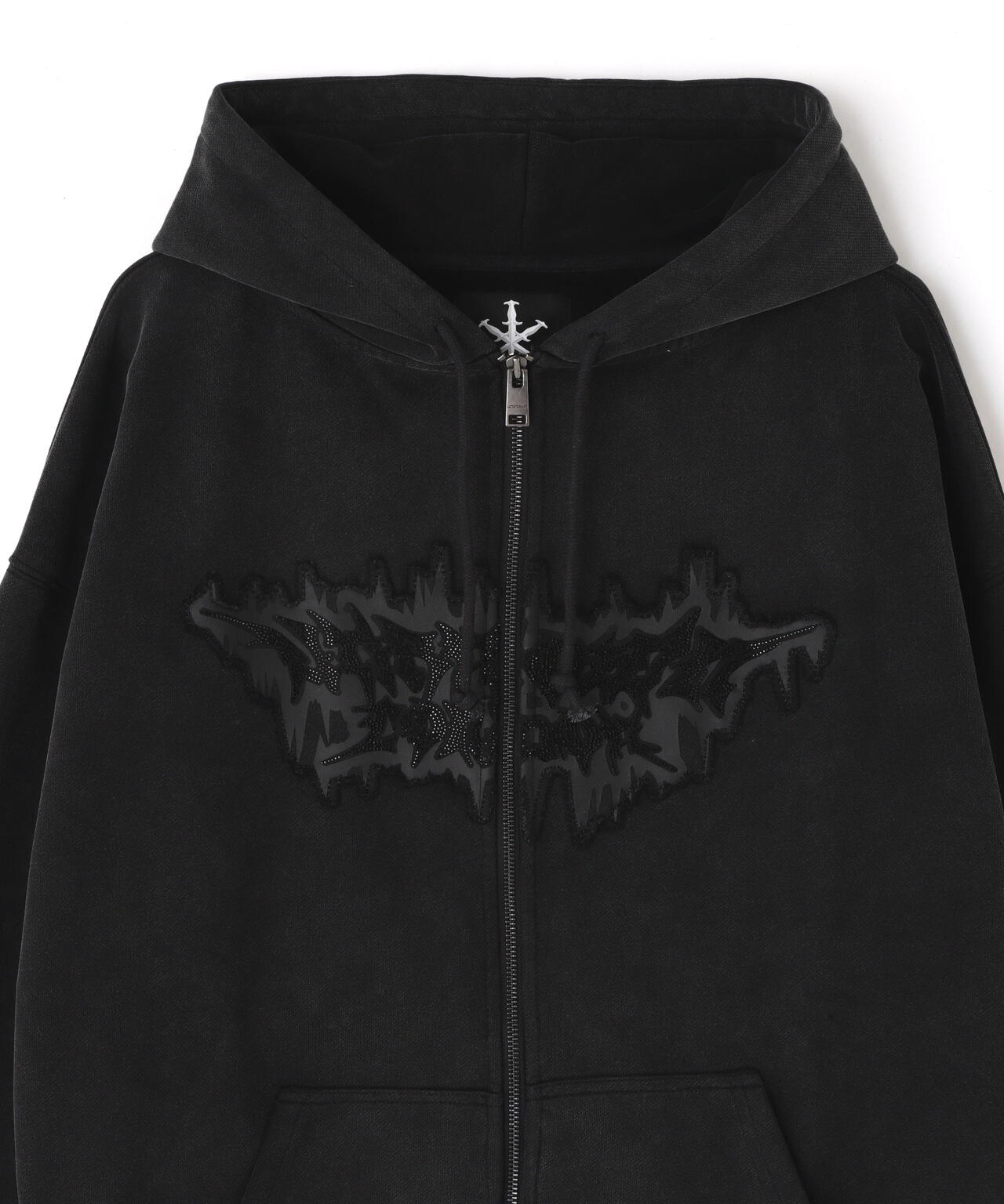 UNKNOWN LONDON/アンノウンロンドン/DAGGER PATCH ZIP HOODIE