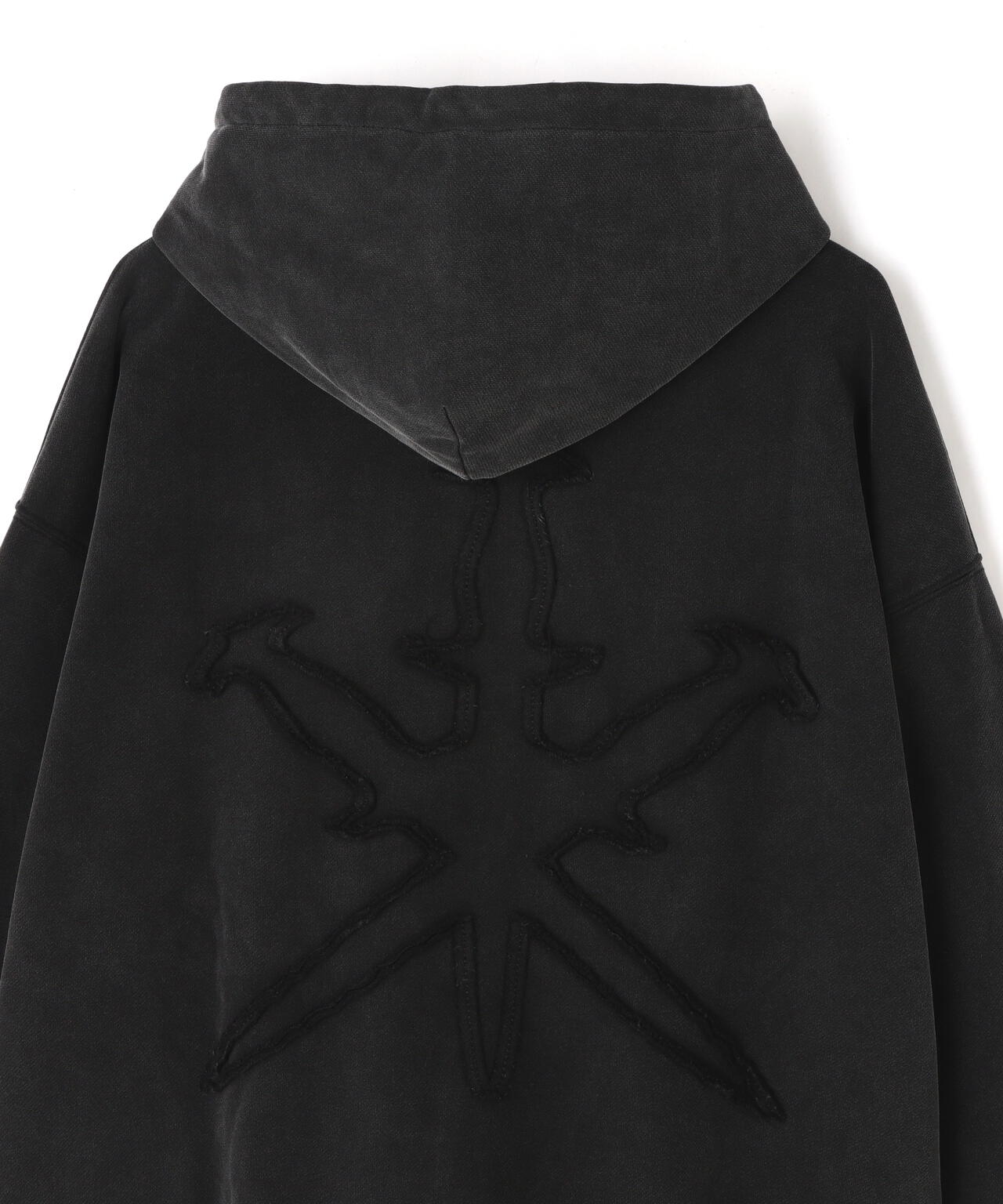 UNKNOWN LONDON/アンノウンロンドン/DAGGER PATCH ZIP HOODIE