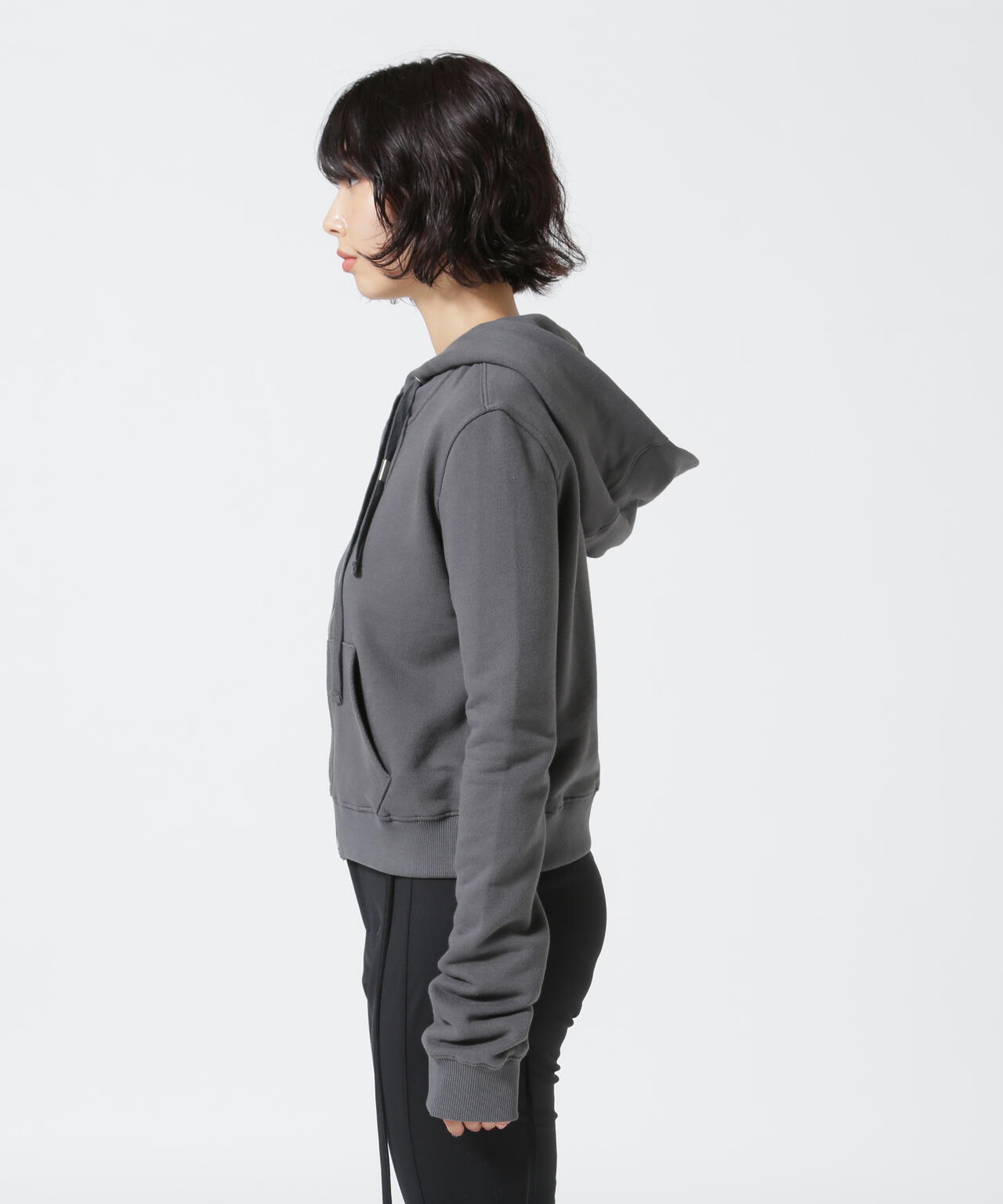 NACHE/ナチェ/CROPPED HOODIE ZIP-UP
