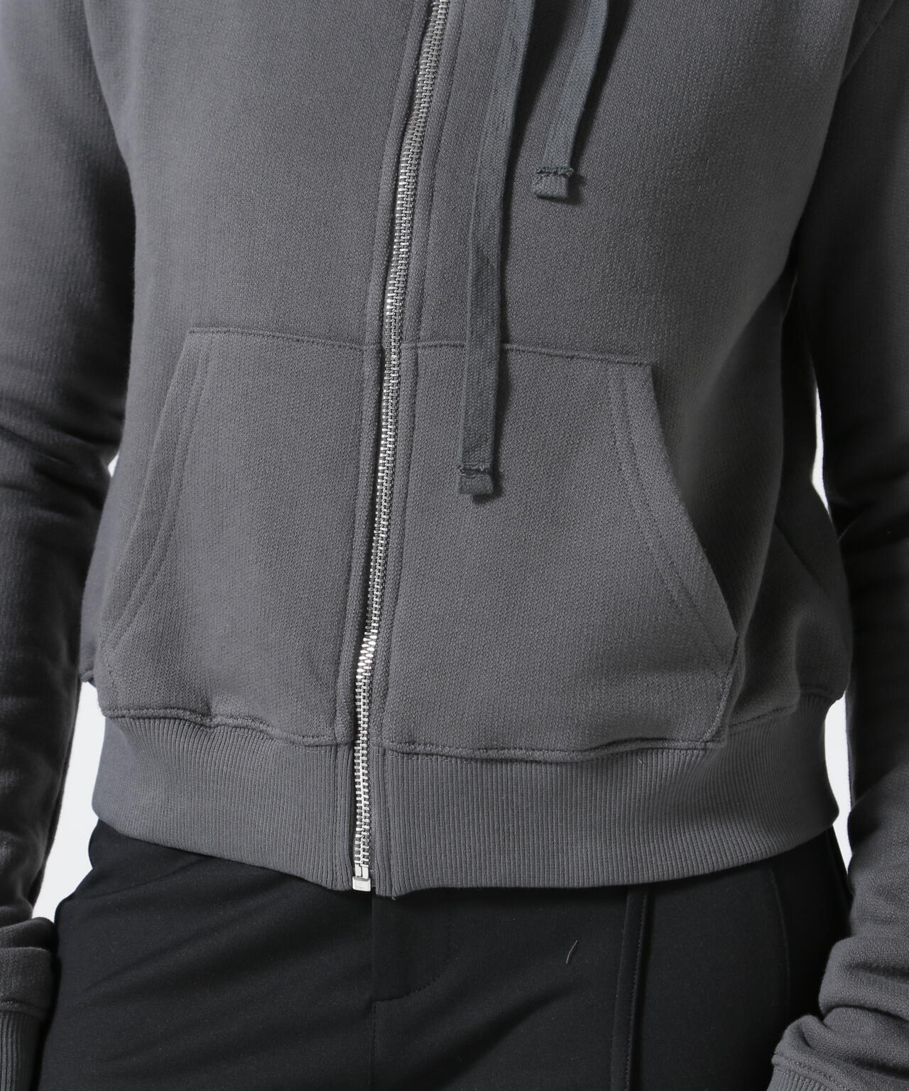 NACHE/ナチェ/CROPPED HOODIE ZIP-UP