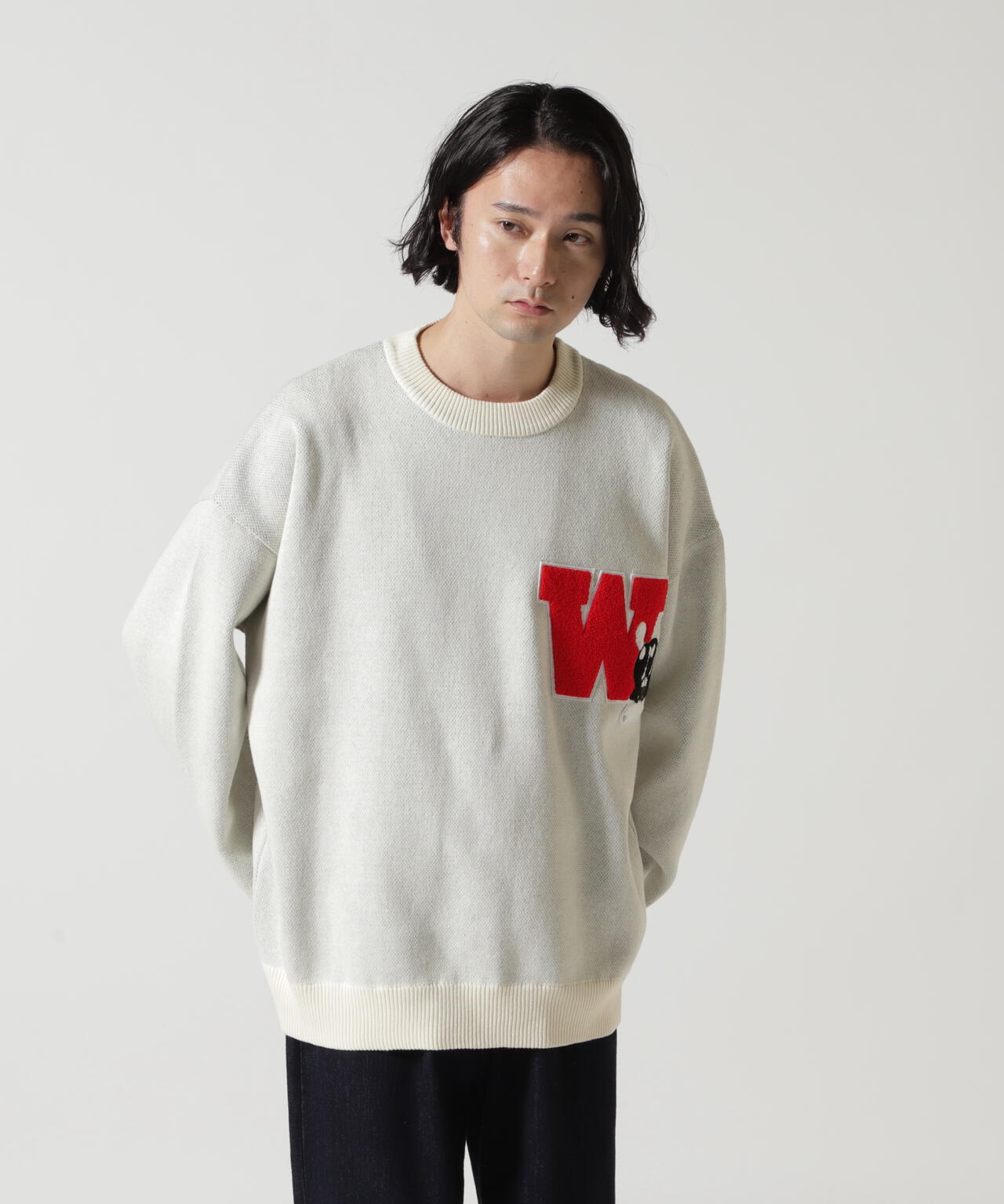 SKOLOCT×WHITELAND/スコロクト×ホワイトランド/DOLLAR PULL KNIT