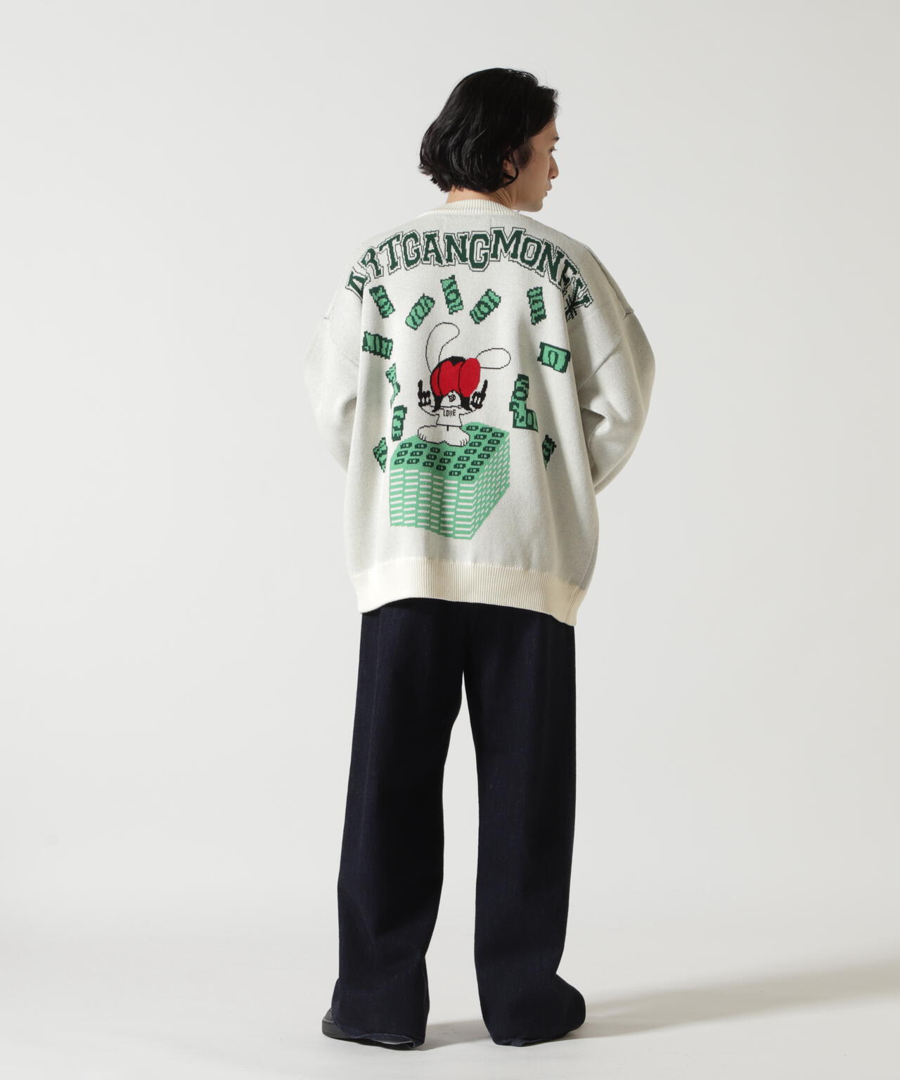 SKOLOCT×WHITELAND/スコロクト×ホワイトランド/DOLLAR PULL KNIT
