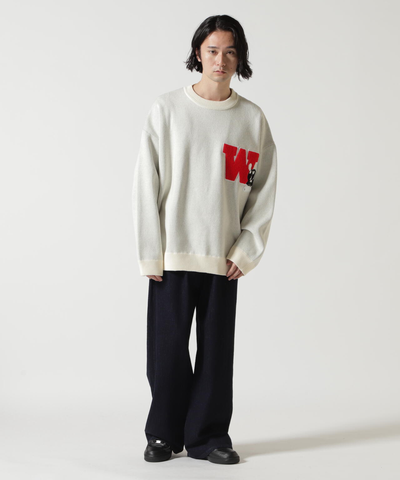 SKOLOCT×WHITELAND/スコロクト×ホワイトランド/DOLLAR PULL KNIT