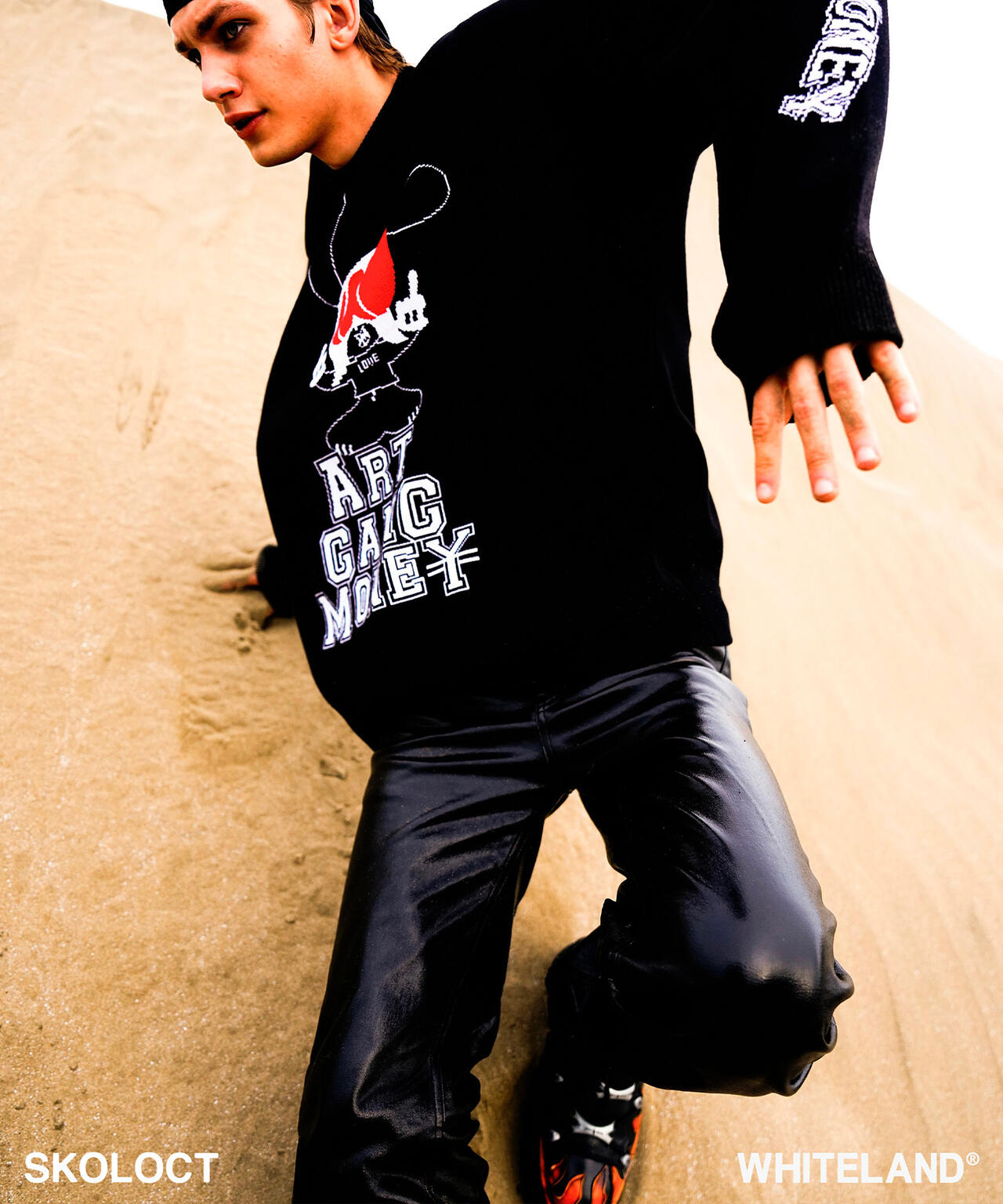 SKOLOCT×WHITELAND/スコロクト×ホワイトランド/FxxK PULL KNIT