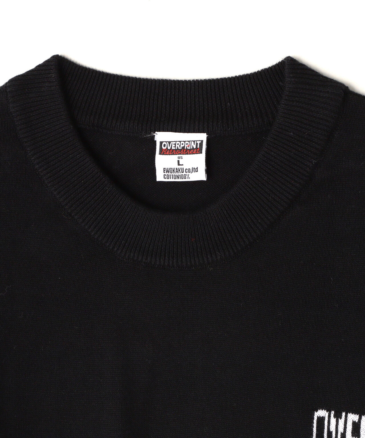 overprint/オーバープリント/EYE COTTON KNIT