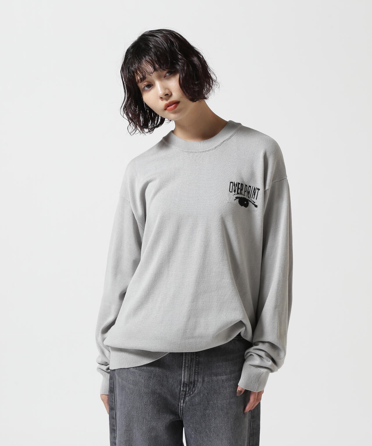 overprint/オーバープリント/EYE COTTON KNIT