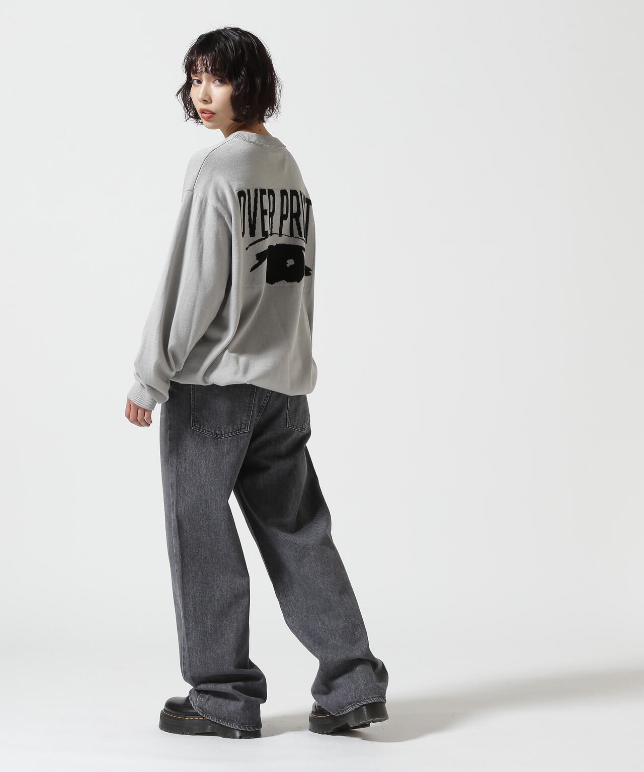 overprint/オーバープリント/EYE COTTON KNIT