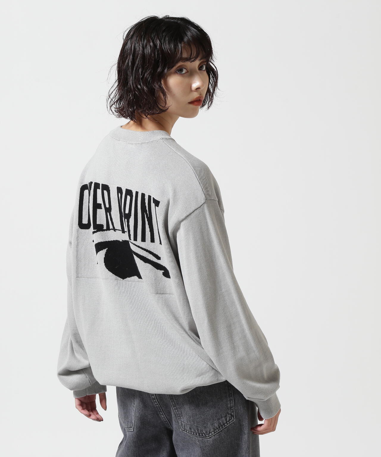 overprint/オーバープリント/EYE COTTON KNIT