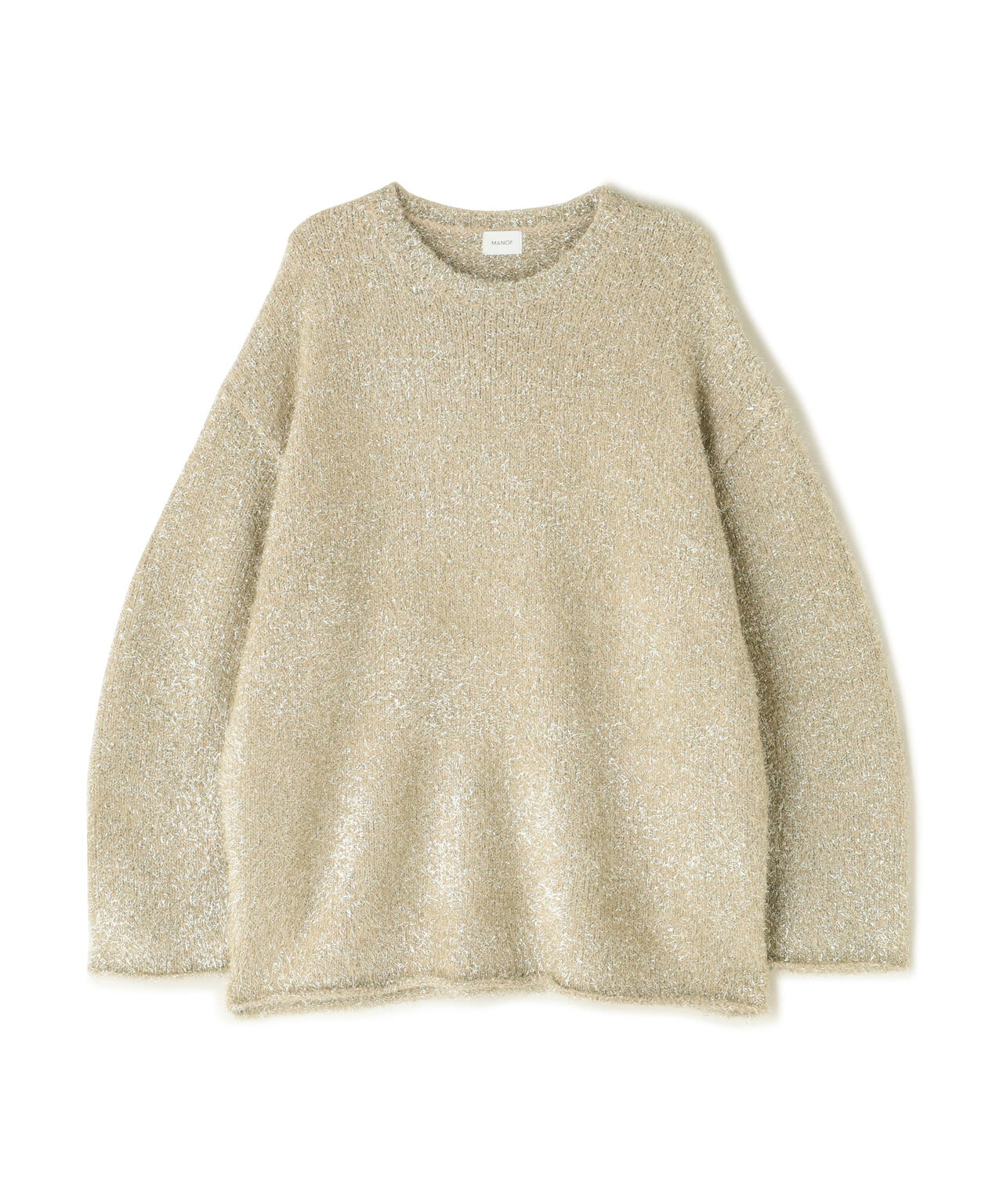 MANOF/マノフ/SHAGGY LAME KNIT TOPS