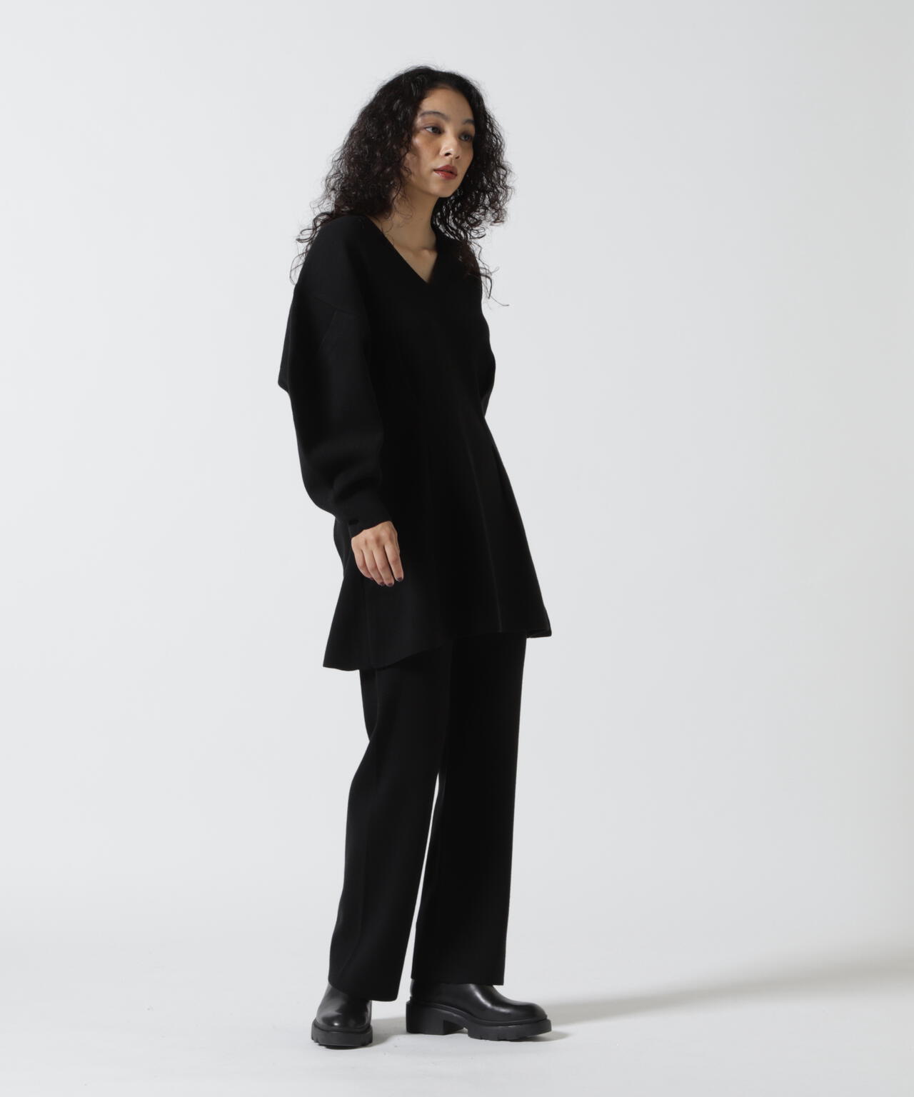 MANOF/マノフ/WAIST TUCK KNIT SET UP