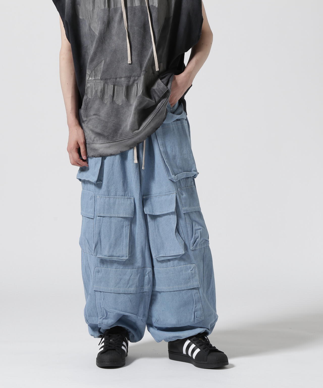 【WEB＆DEPOT限定】DankeSchon/ダンケシェーン/MULTI POCKET CARGO