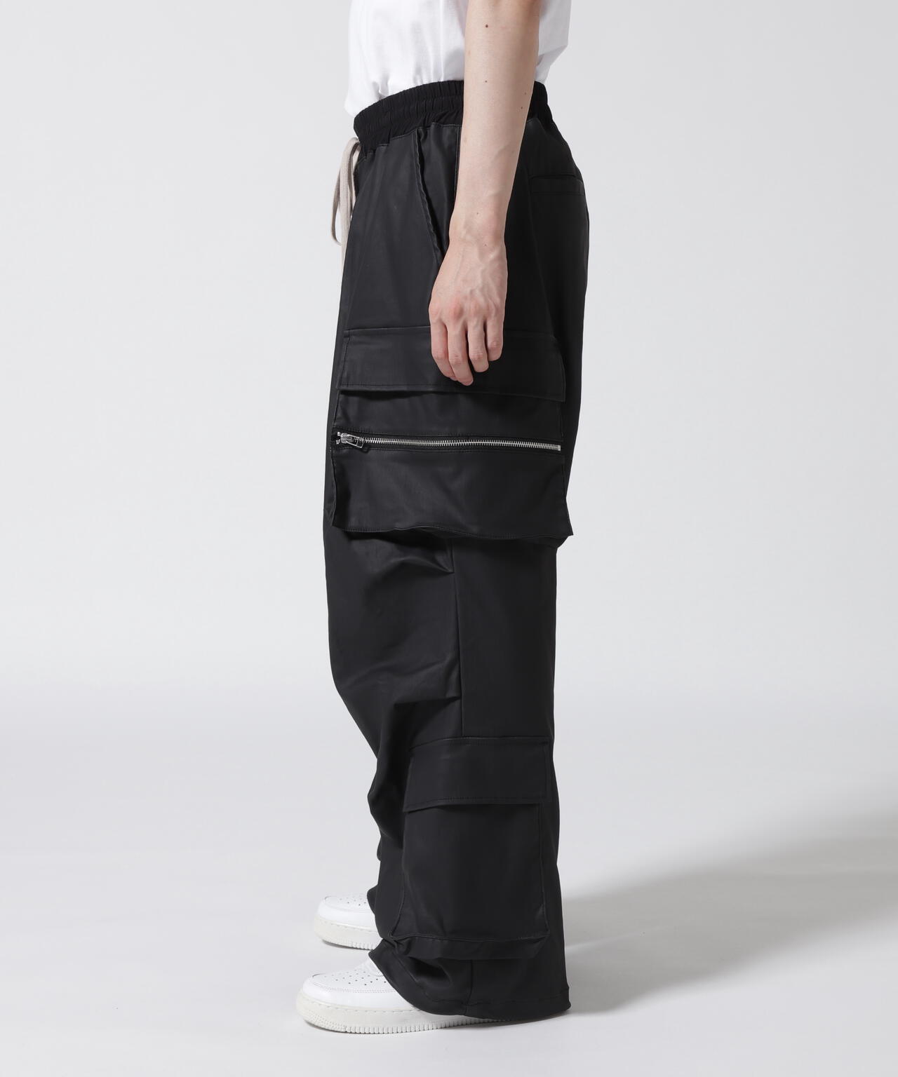 DankeSchon/ダンケシェーン/PREMIUM COATING WIDE POCKET PANTS