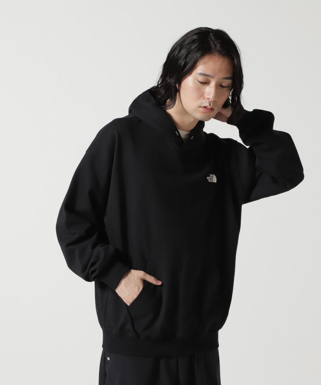 THE NORTH FACE/ザ・ノース・フェイス/JACQUARD BACK SQUARE LOGO HOODIE