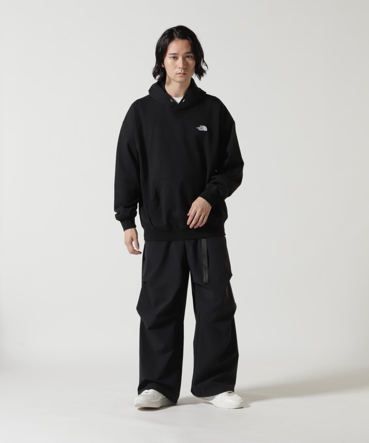 THE NORTH FACE/ザ・ノース・フェイス/JACQUARD BACK SQUARE LOGO HOODIE