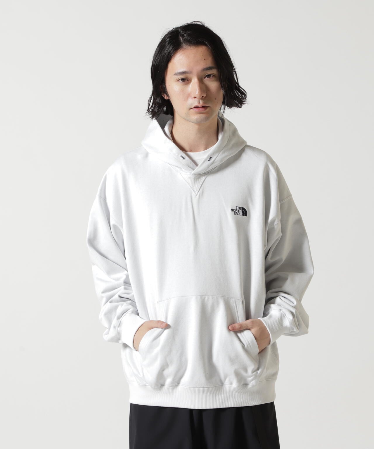 THE NORTH FACE/ザ・ノース・フェイス/JACQUARD BACK SQUARE LOGO HOODIE