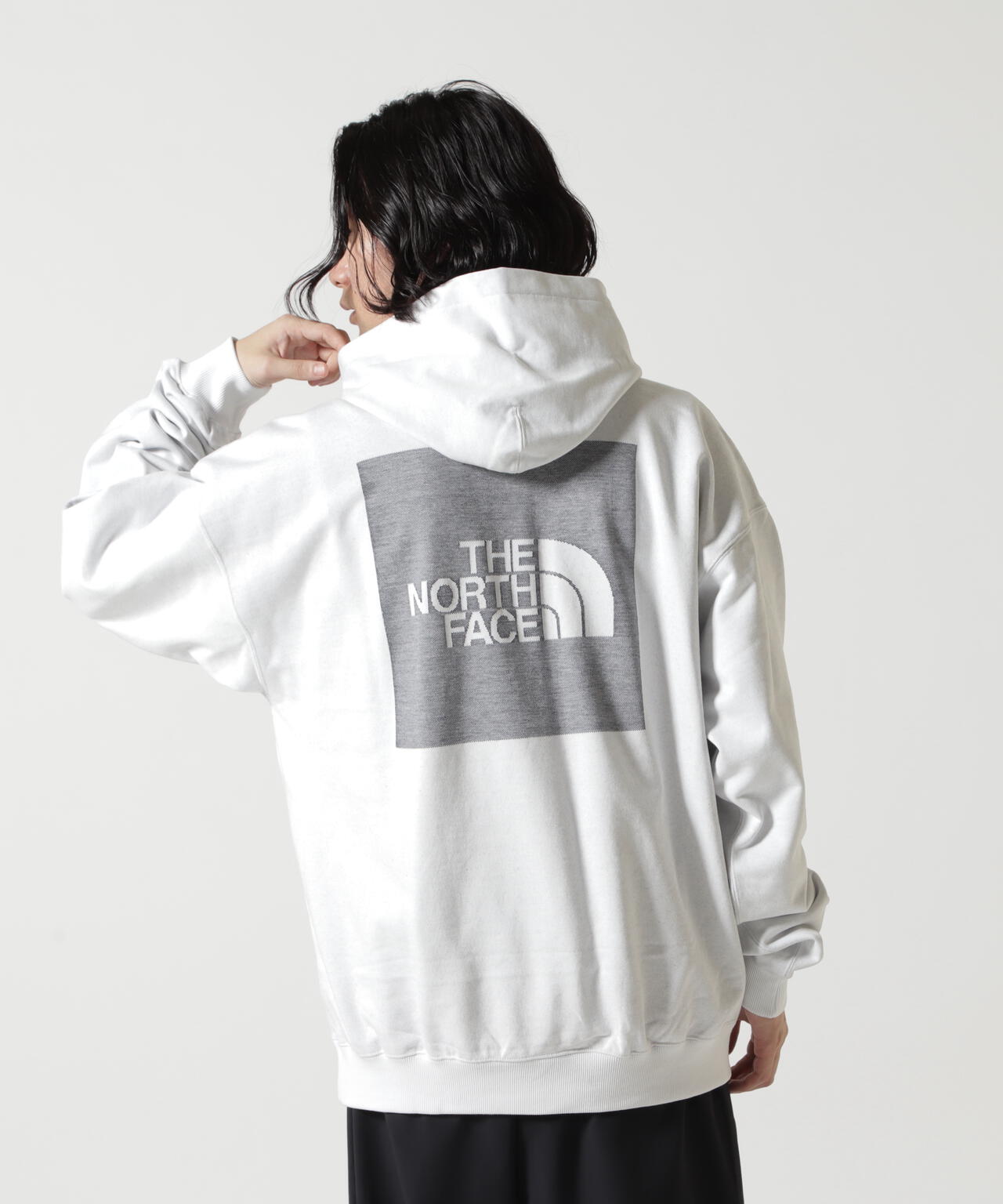 THE NORTH FACE/ザ・ノース・フェイス/JACQUARD BACK SQUARE LOGO HOODIE
