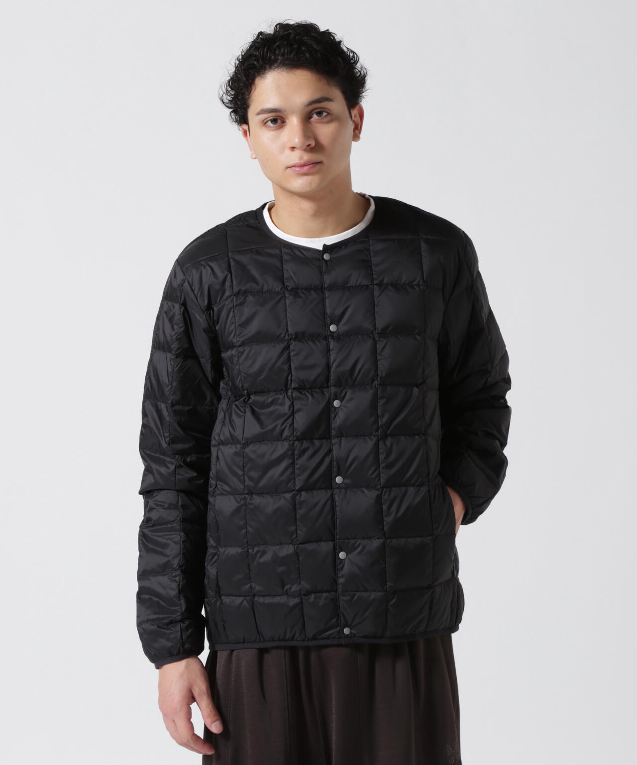 TAION/タイオン/【MENS】CREW NECK BUTTON DOWN JACKET