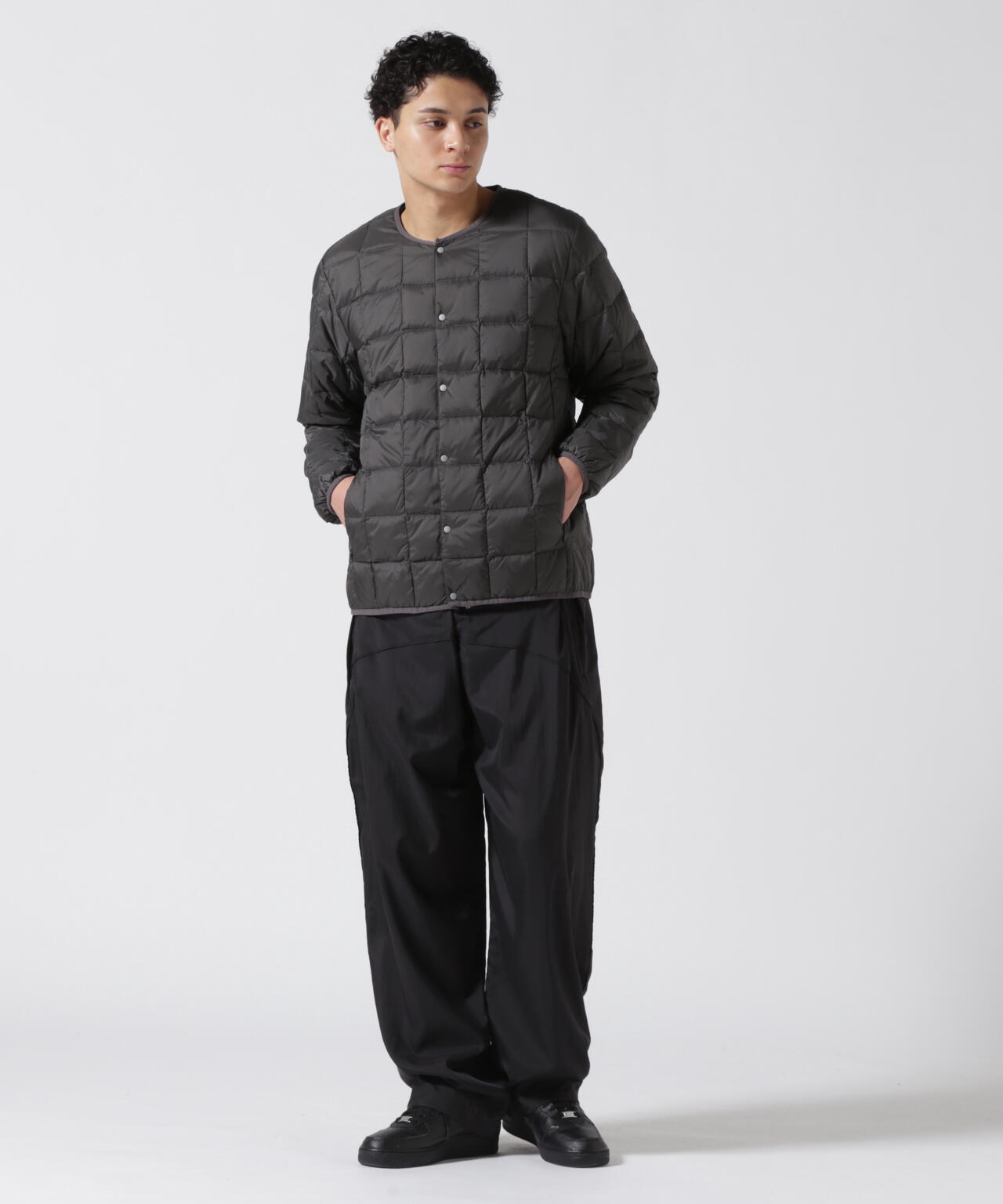 TAION/タイオン/【MENS】CREW NECK BUTTON DOWN JACKET