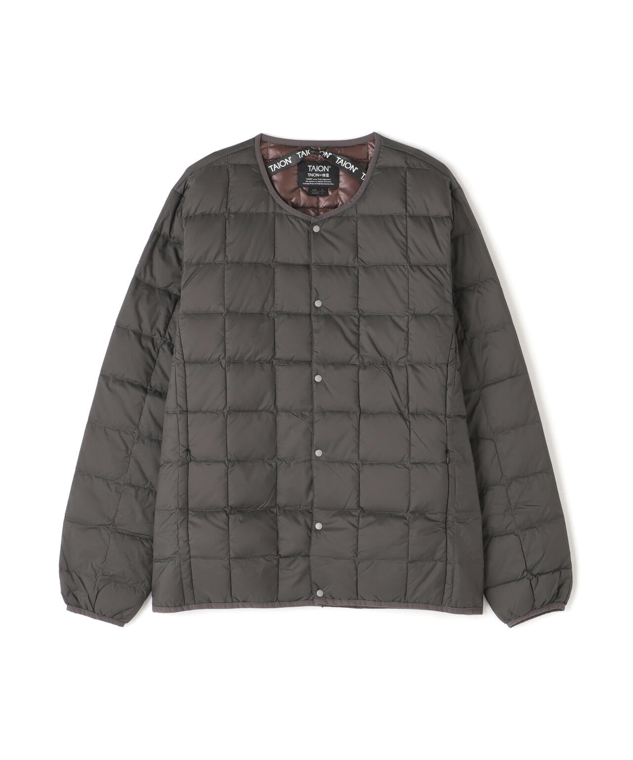 TAION/タイオン/【MENS】CREW NECK BUTTON DOWN JACKET