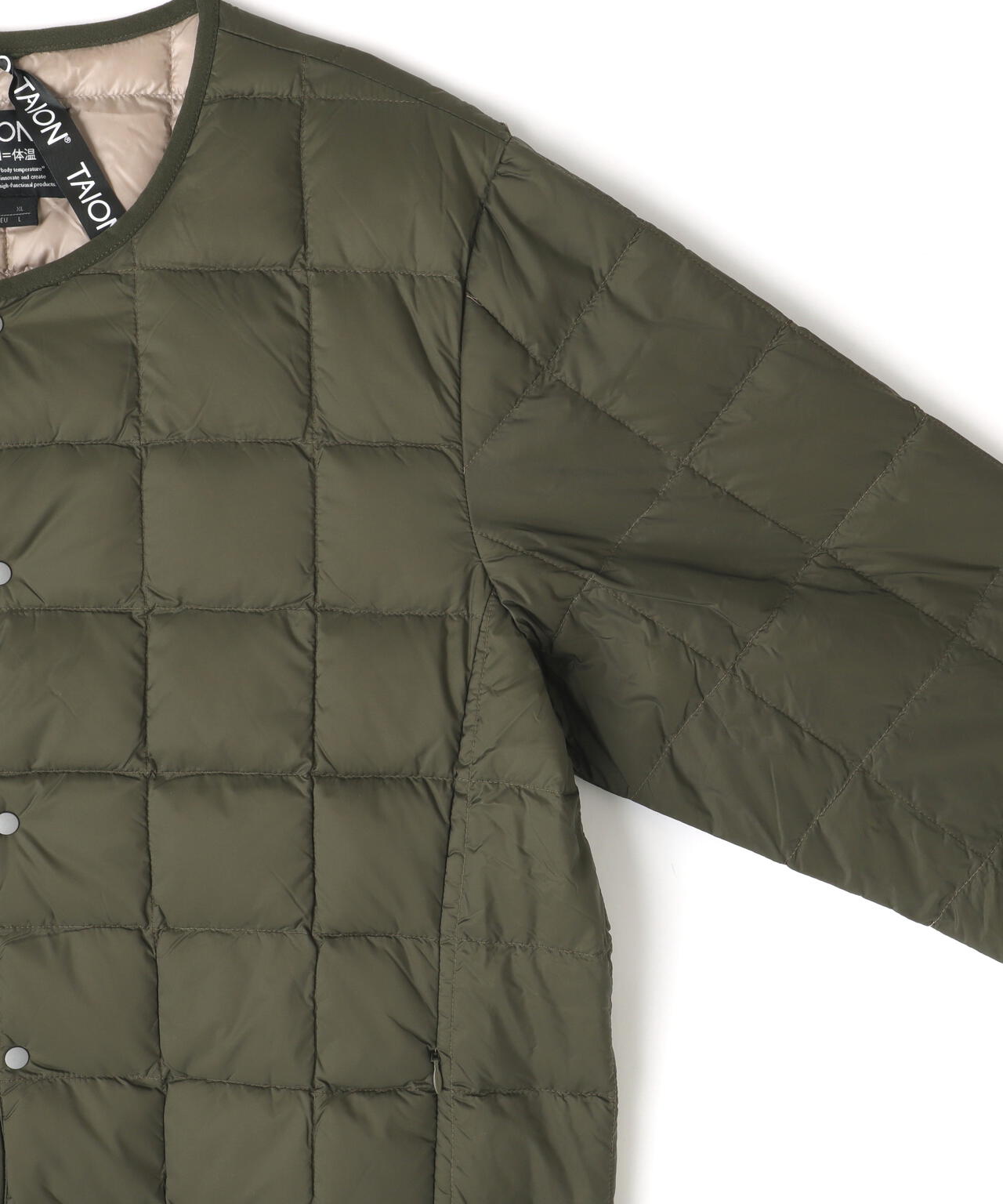 TAION/タイオン/【MENS】CREW NECK BUTTON DOWN JACKET