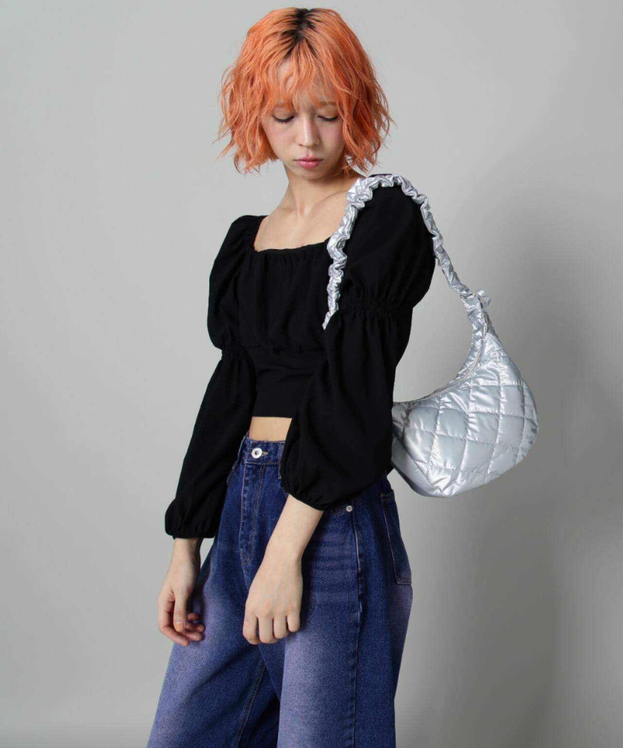 【WEB限定】SIS/エスアイエス/キルティングナイロンバッグ
