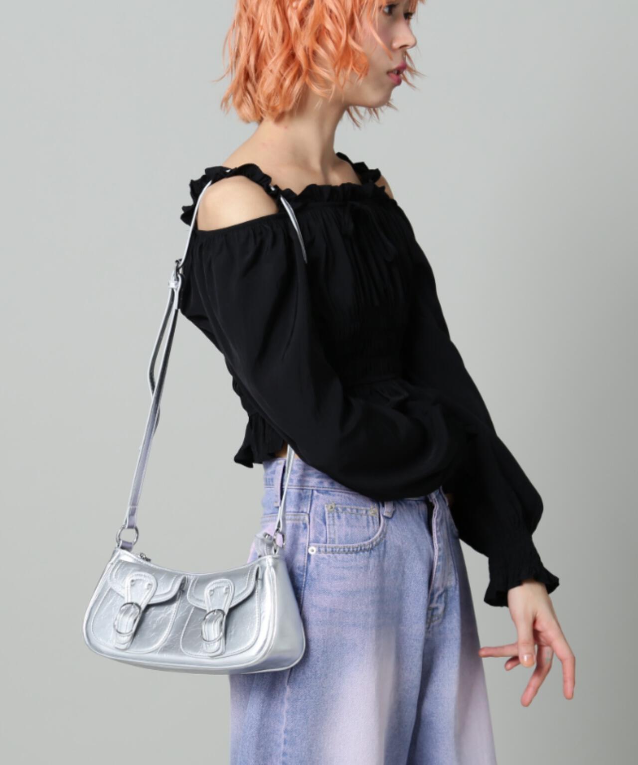 【WEB限定】SIS/エスアイエス/サイドポケットショルダーバッグ
