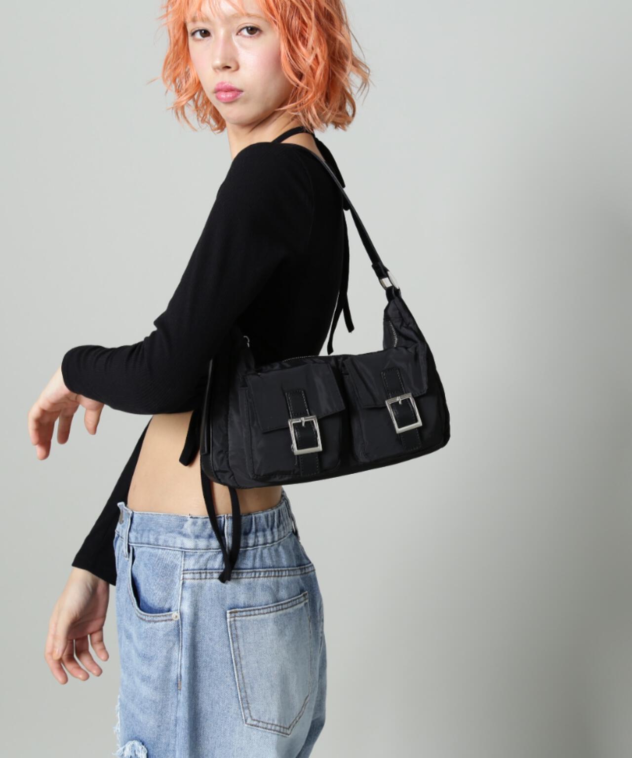 【WEB限定】SIS/エスアイエス/ナイロンサイドポケットバッグ