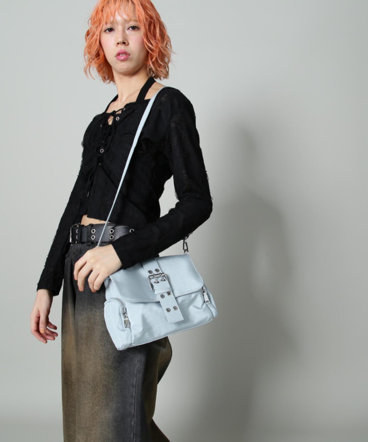 【WEB限定】SIS/エスアイエス/ベルトバックルスクエアバッグ