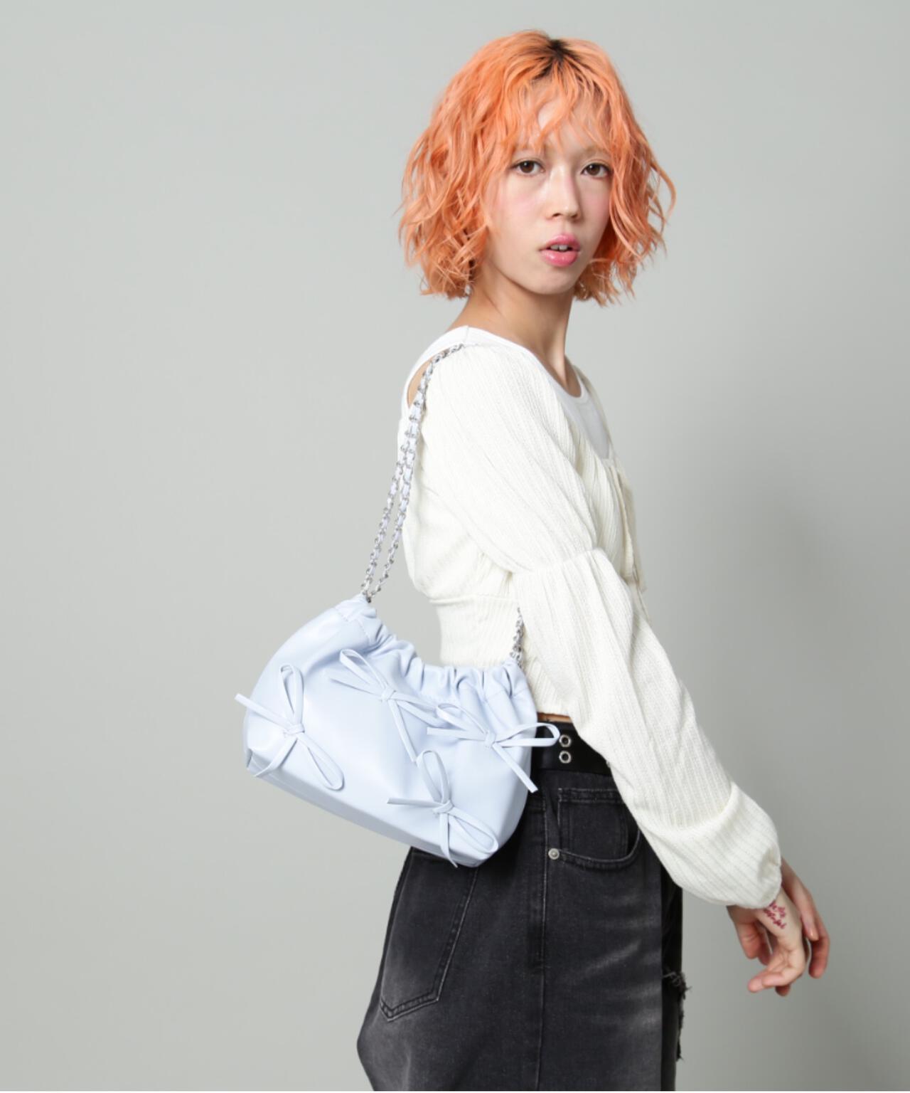 【WEB限定】SIS/エスアイエス/リボンチェーンバッグ