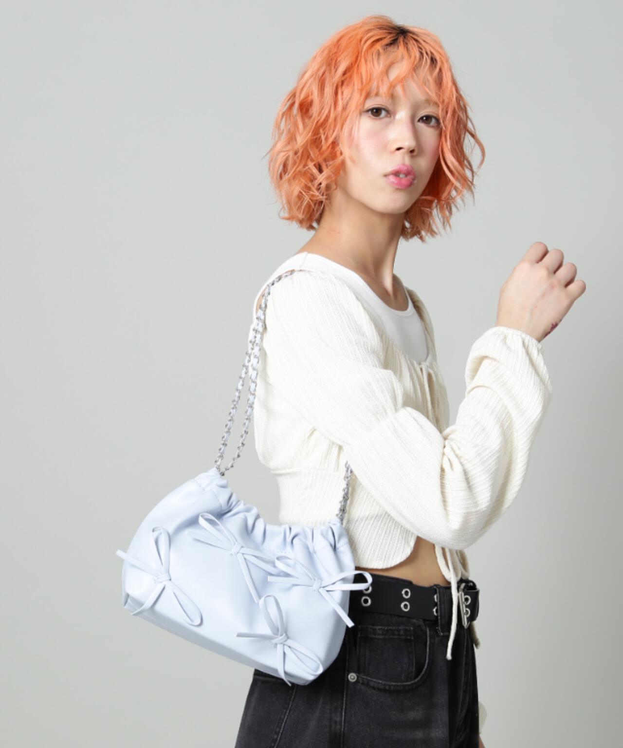 【WEB限定】SIS/エスアイエス/リボンチェーンバッグ