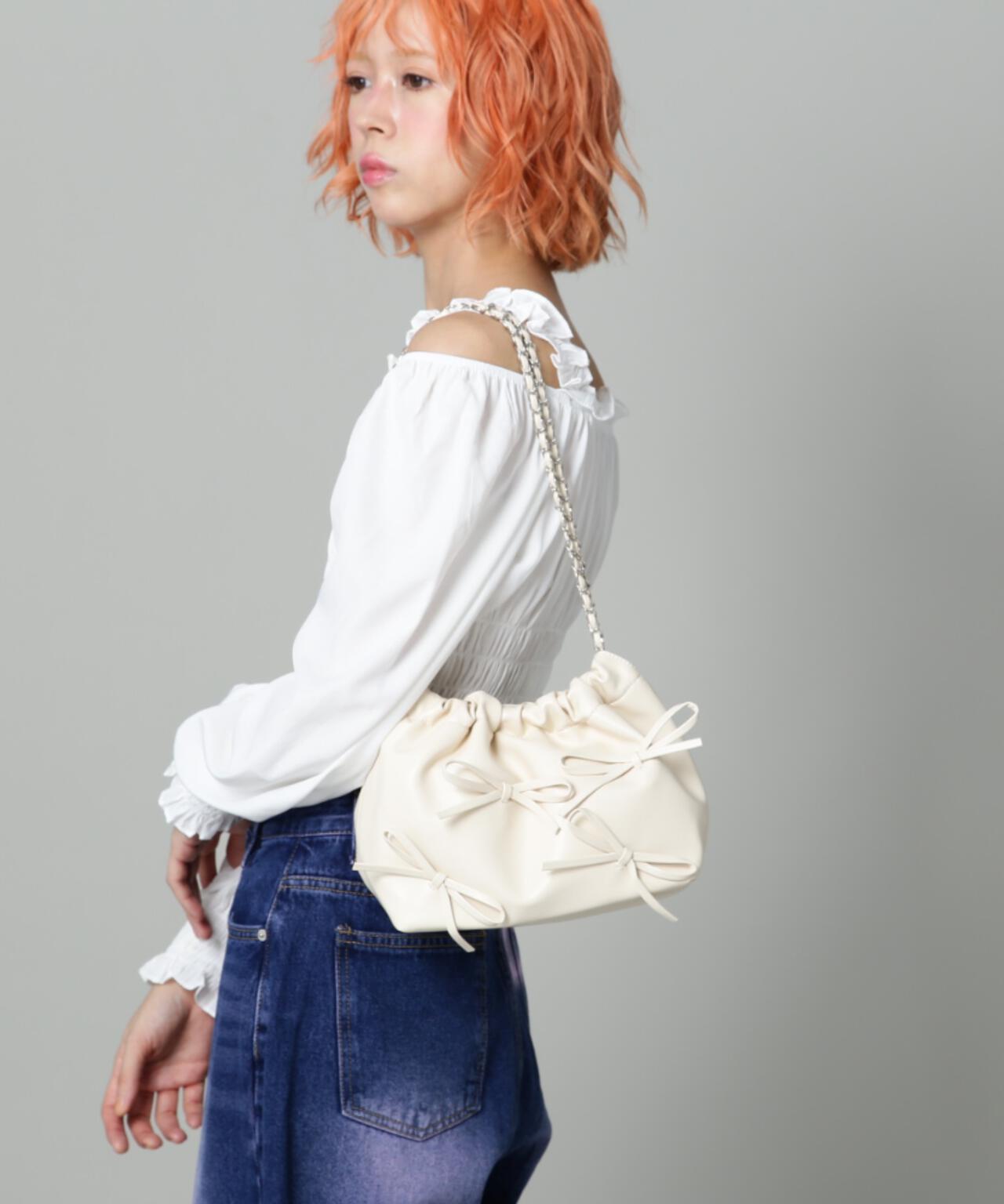 【WEB限定】SIS/エスアイエス/リボンチェーンバッグ