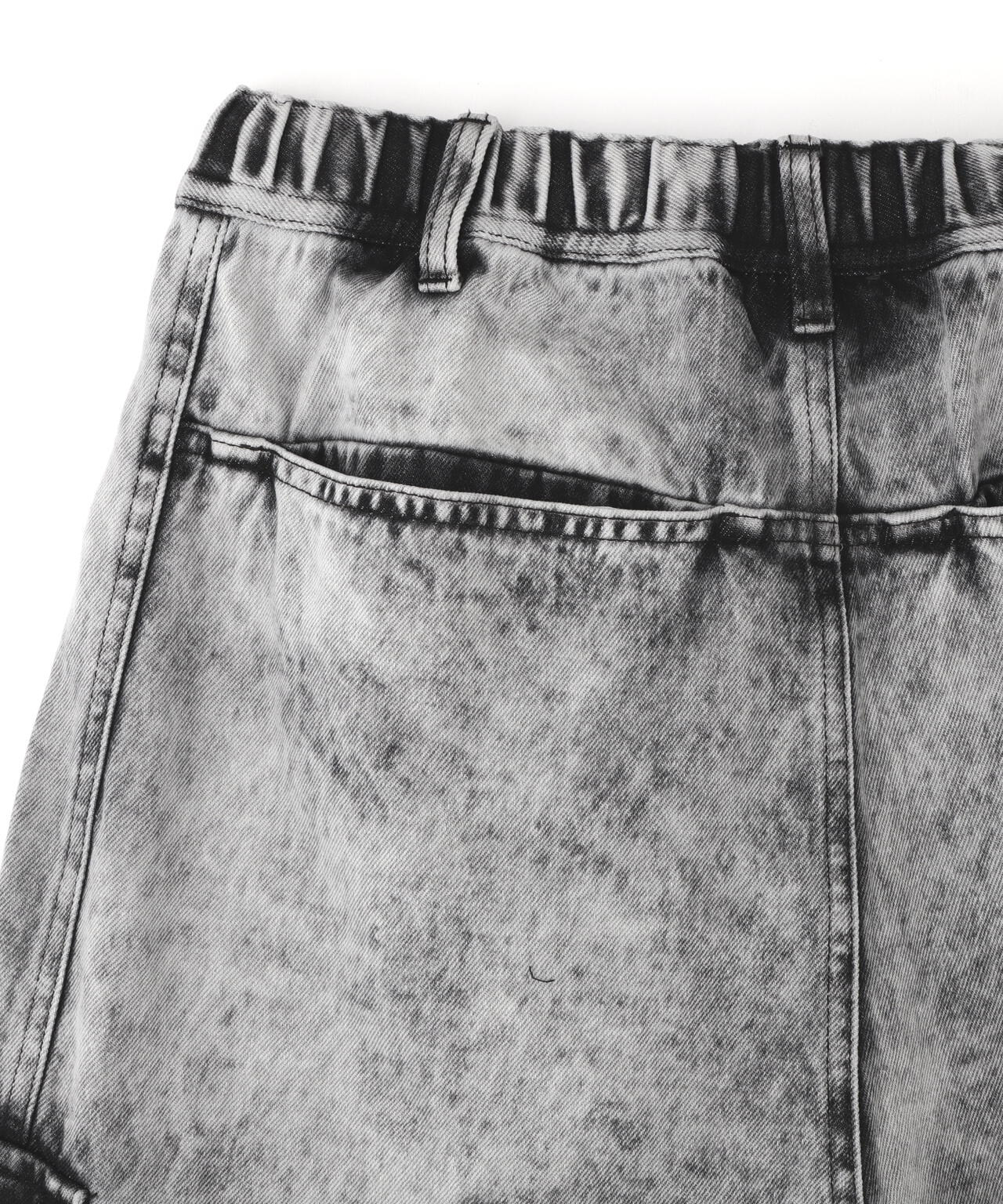 DankeSchon/ダンケシェーン/CHEMIBLEACH DENIM CARGO SHORTS