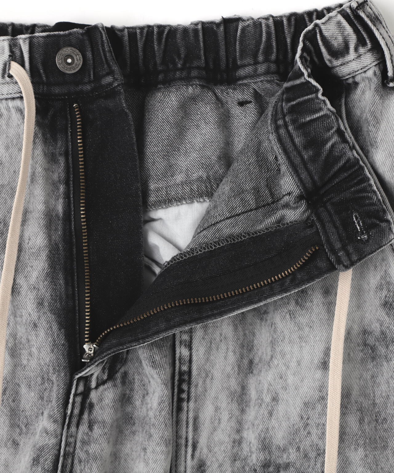 DankeSchon/ダンケシェーン/CHEMIBLEACH DENIM CARGO SHORTS