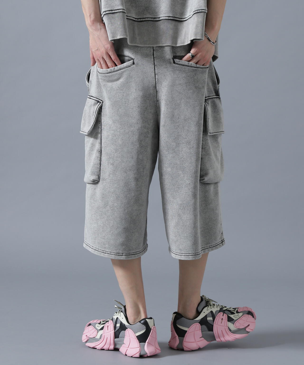 DankeSchon/ダンケシェーン/CHEMICAL SWEAT CARGO SHORTS