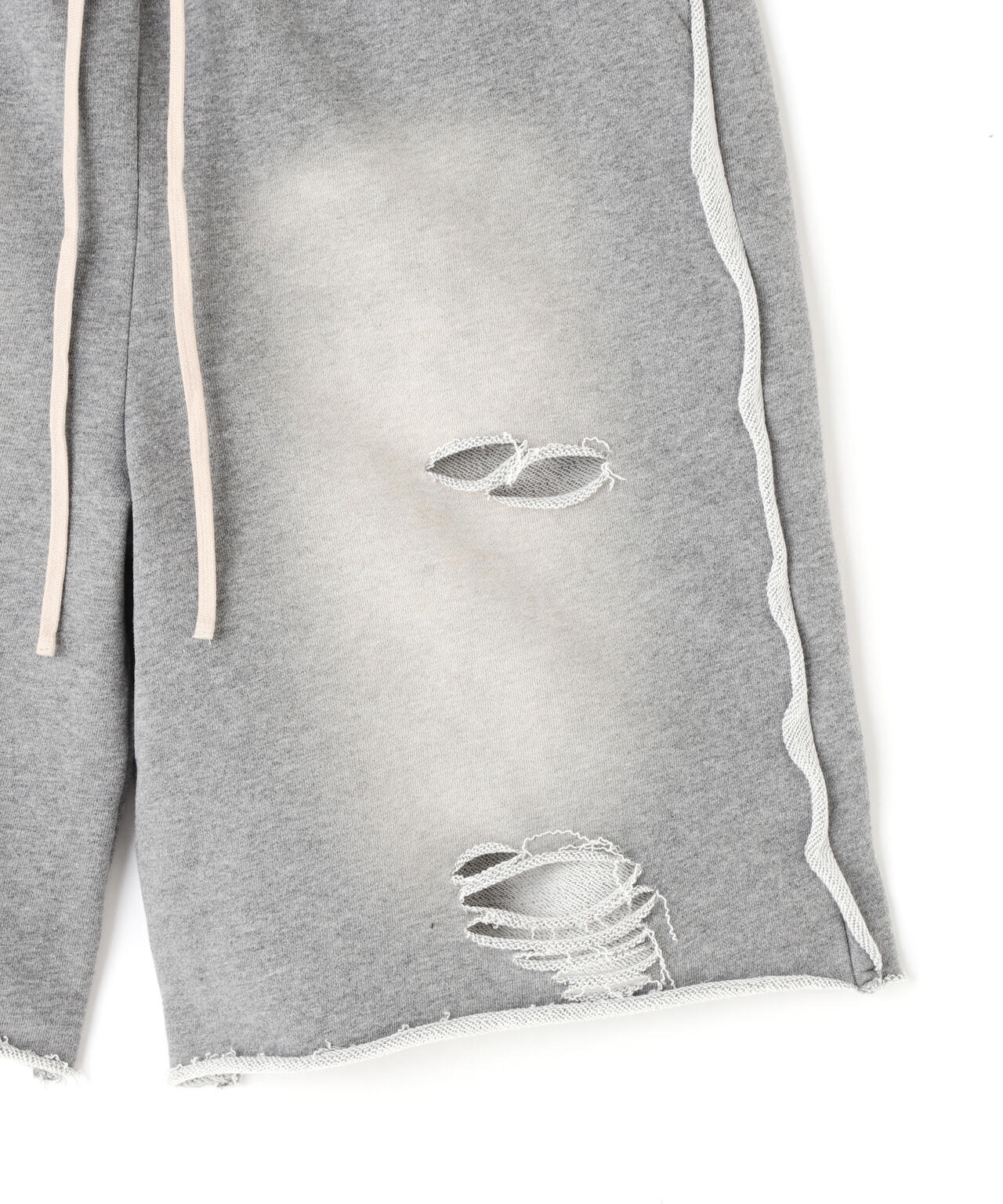 【WEB&DEPOT限定】DankeSchon/ダンケシェーン/DAMEGE SWEAT SHORTS