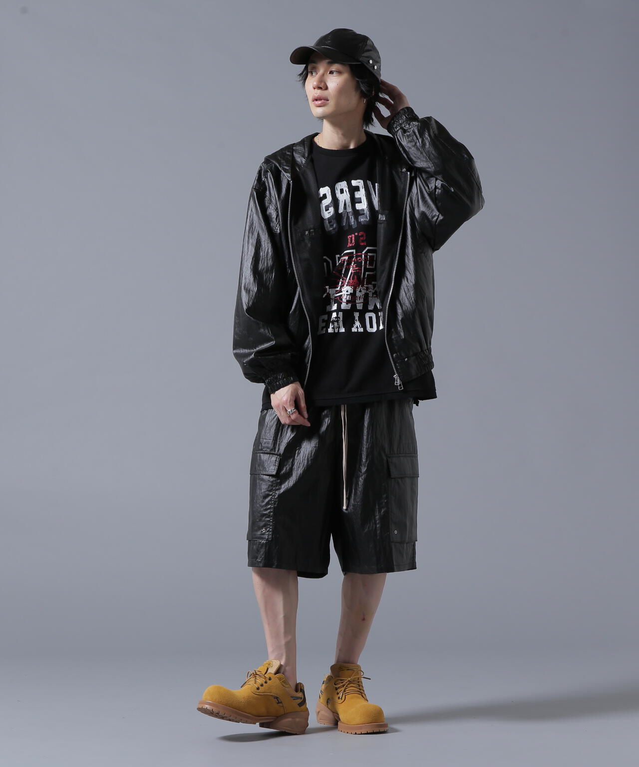 DankeSchon/ダンケシェーン/COATINGTENCEL CARGO SHORTS