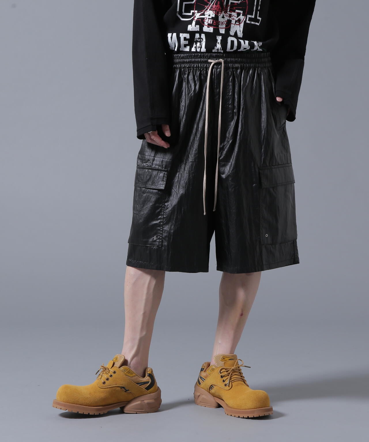 DankeSchon/ダンケシェーン/COATINGTENCEL CARGO SHORTS