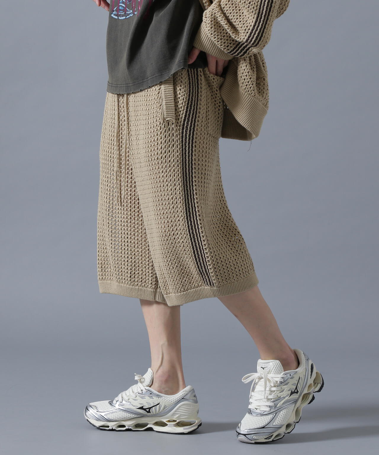 DankeSchon/ダンケシェーン/MESHKNIT SHORTS