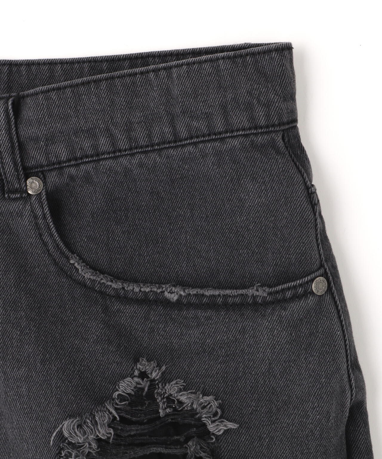 DankeSchon/ダンケシェーン/11oz DAMAGE DENIM SHORTS