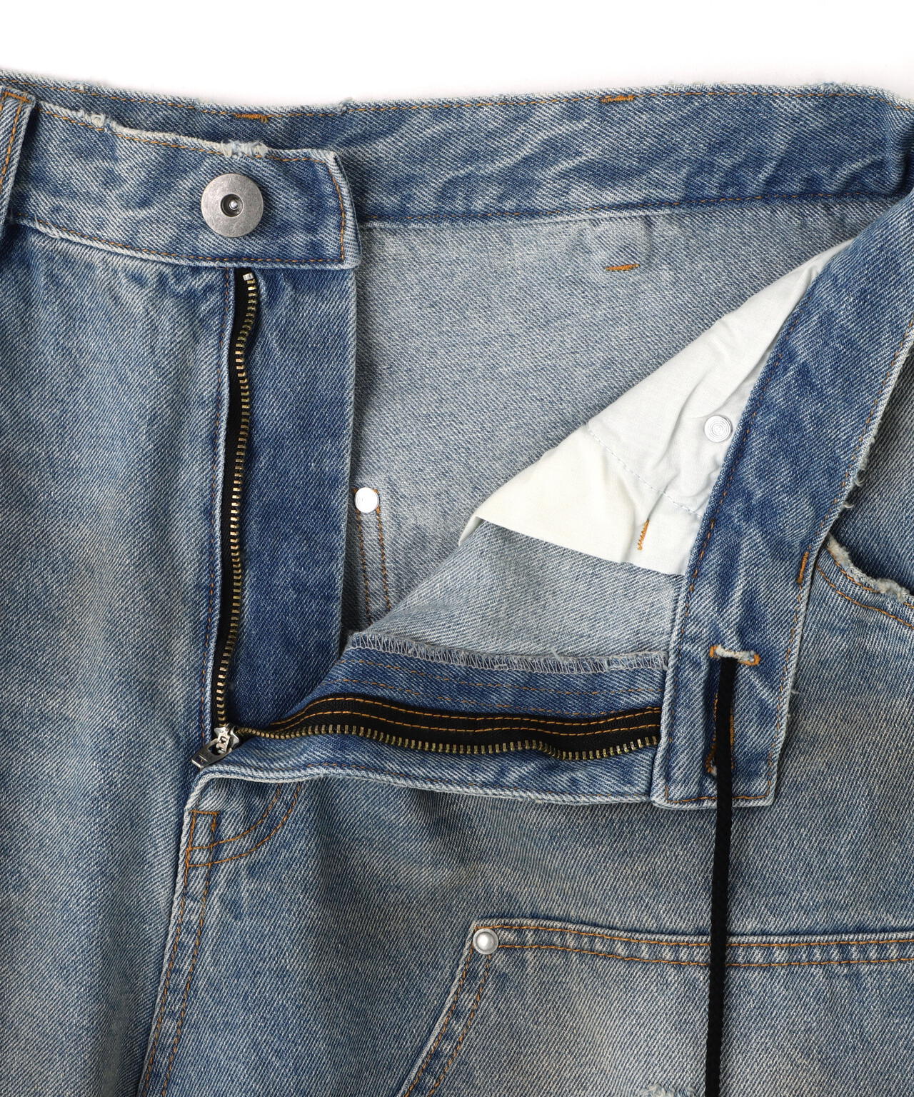WHITELAND/ホワイトランド/DENIM DOUBLE KNEE SHORT PANT